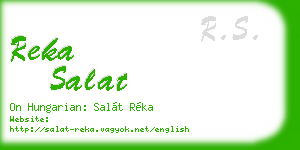 reka salat business card